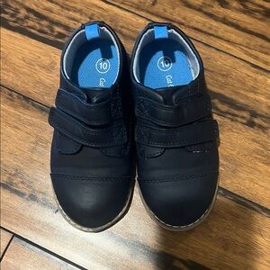 Kids Navy Sneakers with Velcro Straps